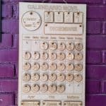 Calendario móvil - Vector descarganle para corte CNC y grabado laser gratis | Stanser