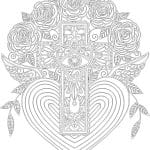 Cruz y corazones - Vector descarganle para corte CNC y grabado laser gratis | Stanser