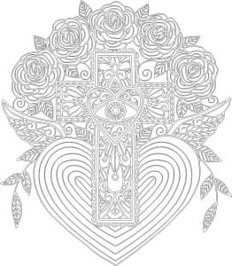 Cruz y corazones