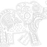 Elefante Hindú - Vector descarganle para corte CNC y grabado laser gratis | Stanser