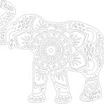 Elefante hindú 2 - Vector descarganle para corte CNC y grabado laser gratis | Stanser