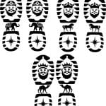 Huellas de los reyes magos - Vector SVG DXF para CNC Router y Laser CO2 - Descargable gratis | Stanser