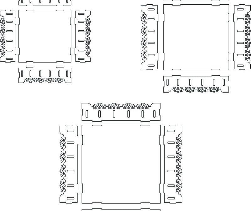 Set de bandejas cuadradas