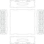 Bandeja cuadrada calada - Vector SVG DXF para CNC Router y Laser CO2 - Descargable gratis | Stanser