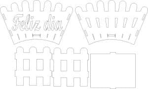 Caja jardinera «Feliz día»