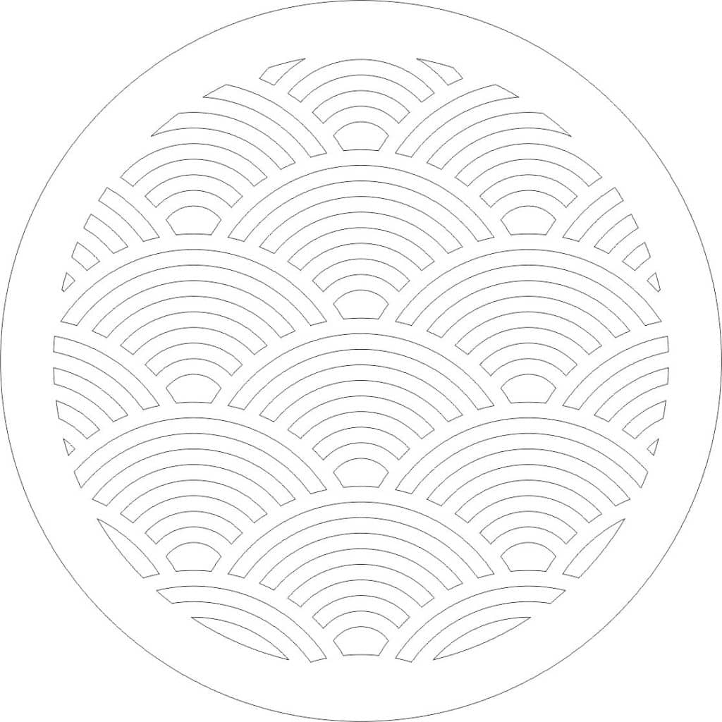 Base para plato — vector para corte CNC