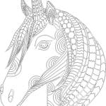 Cabeza de unicornio - Vector descarganle para corte CNC y grabado laser gratis | Stanser