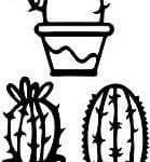 Decoraciones de cactus - Vector SVG DXF para CNC Router y Laser CO2 - Descargable gratis | Stanser