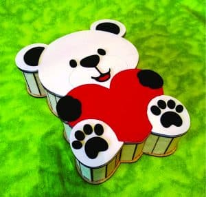 Caja de Oso con Corazón