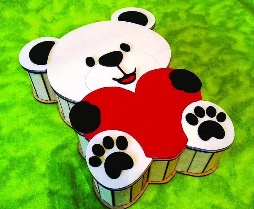 Caja de Oso con Corazón