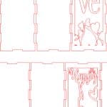 Cajas de Vino "San Valentín" - Vector descarganle para corte CNC y grabado laser gratis | Stanser