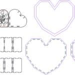 Cajas de Corazón - Vector SVG DXF para Laser CO2 - Descargable gratis | Stanser