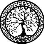 Árbol en medalla - Vector SVG DXF para CNC Router y Laser CO2 - Descargable gratis | Stanser