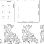 Base cuadrada para rosas - Vector descarganle para corte CNC y grabado laser gratis | Stanser