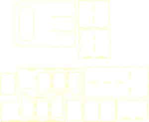 Caja rectangular con divisiones