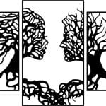 Cuadros "Caras" - Vector SVG DXF para CNC Router y Laser CO2 - Descargable gratis | Stanser
