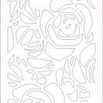 Celosía de rosas - Vector descarganle para corte CNC y grabado laser gratis | Stanser