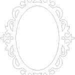 Marco oval para espejo - Vector descarganle para corte CNC y grabado laser gratis | Stanser