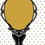 Invitación "Espejo de mano" 5 - Vector descarganle para corte CNC y grabado laser gratis | Stanser
