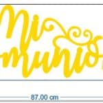 Letrero "Mi Comunión" - Vector descarganle para corte CNC y grabado laser gratis | Stanser