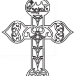 cruz con ornamento