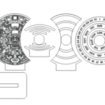 VECTOR CNC Calendario Azteca perpetuo para escritorio