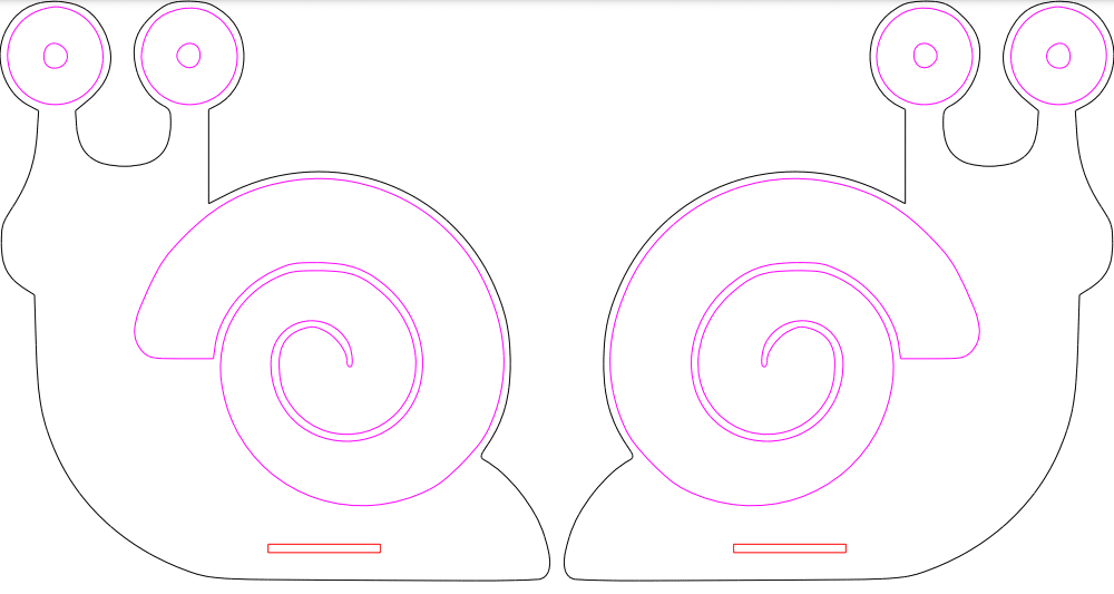 Lapicero en forma de caracol