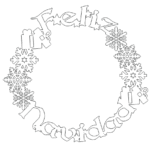 Corona decorativa "Feliz Navidad"