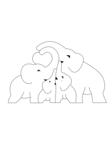 Familia de elefantes