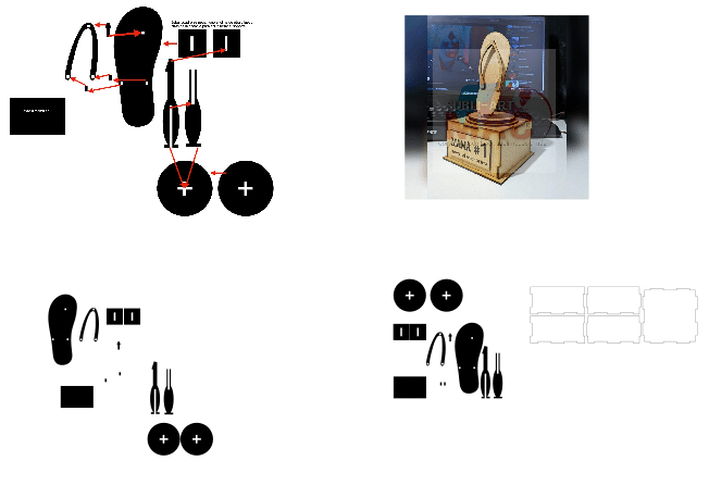 Te compartimos un vector descargable para reproducir un trofeo en forma de chancla. utiliza equipo CNC para este proyecto.