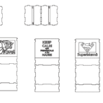 Te compartimos un vector descargable para reproducir una caja de MDF para regalo del día de las madres.