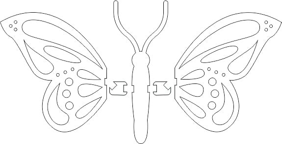 Te compartimos un vector descargable para reproducir una mariposa en formato 3D