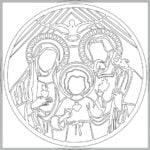 Medallón Sagrada Familia - Vector SVG DXF para CNC Router y Laser CO2 - Descargable gratis | Stanser