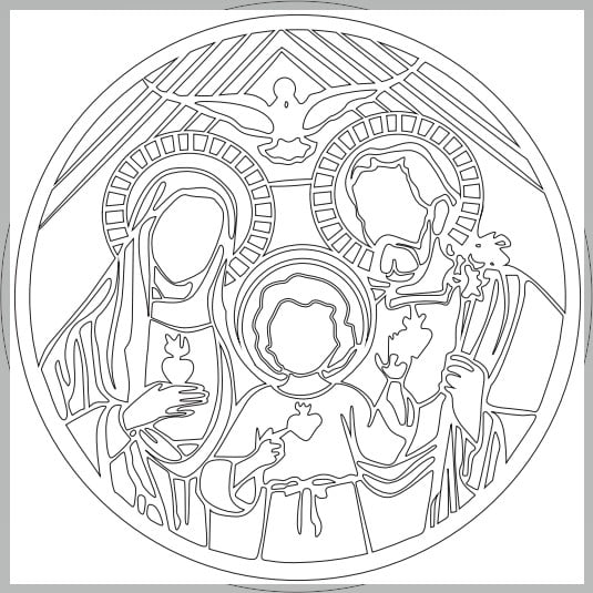 Medallón Sagrada Familia