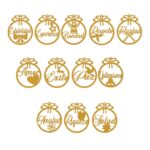 Esferas con deseos navideños - Vector descarganle para corte CNC y grabado laser gratis | Stanser