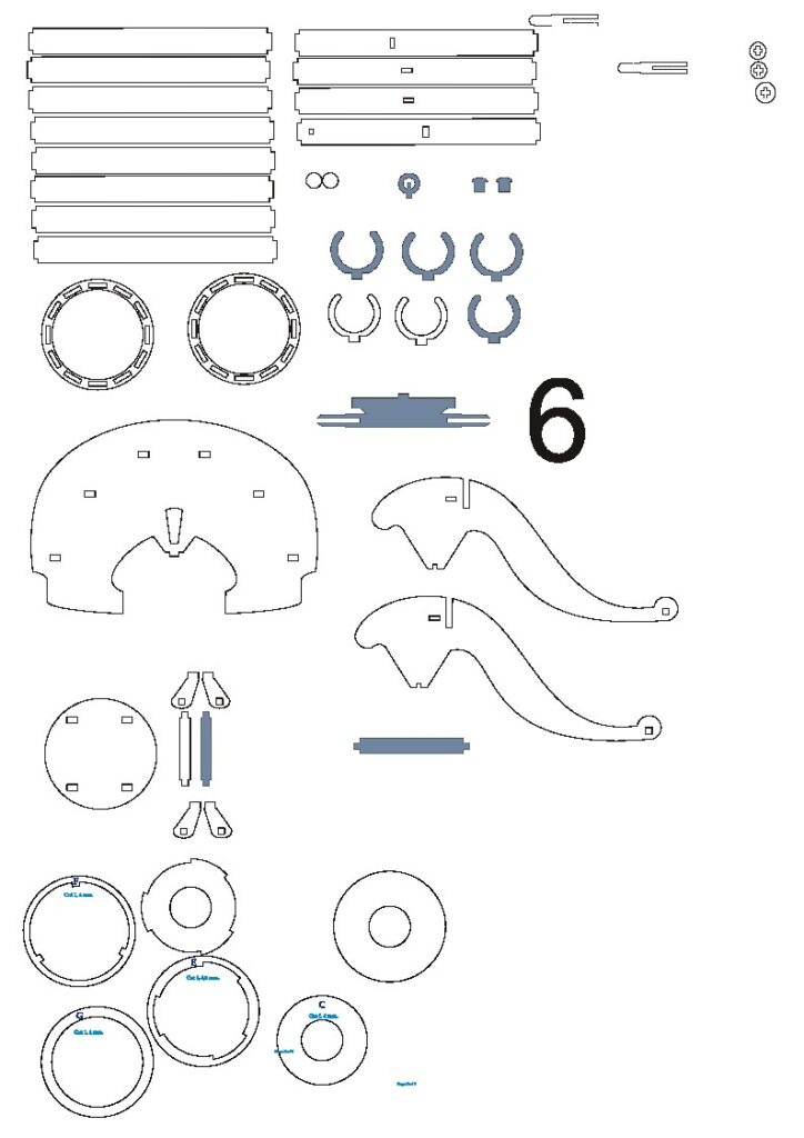 Dispensador de shots — vector para corte CNC