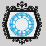vector descargable para reproducir un reloj de pared estilo antiguo con marco ornamentado. Utiliza máquina de corte CNC para la realización de este proyecto.