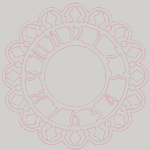 Vector descargable para reproducir un reloj de pared en forma de flor. Utiliza máquina de corte CNC para la realización de este proyecto.