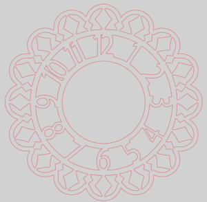 Reloj de pared de flor
