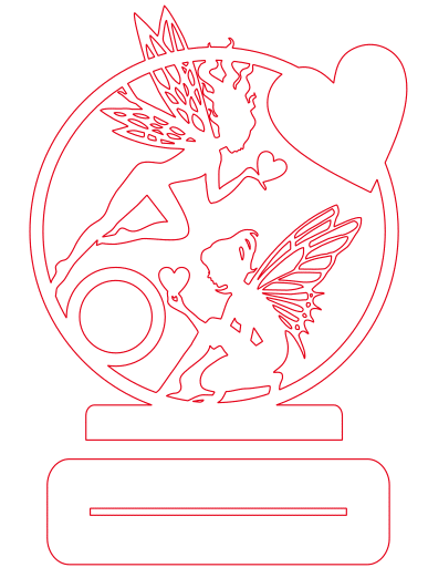 vector descargable para reproducir un reloj con decoración de haditas. Utiliza máquina de corte CNC para la realización de este proyecto.