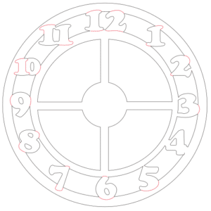 Reloj de pared circular