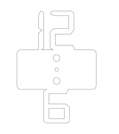 vector descargable para reproducir un reloj de pared minimalista. Utiliza máquina de corte CNC para la realización de este proyecto.