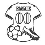 Playera de Futból - Vector descarganle para corte CNC y grabado laser gratis | Stanser