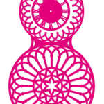 Vector descargable para reproducir un reloj de pared ornamental. Utiliza máquina de corte CNC para la realización de este proyecto.