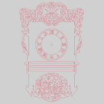 Vector descargable para reproducir un reloj de pared antiguo. Utiliza máquina de corte CNC para la realización de este proyecto.