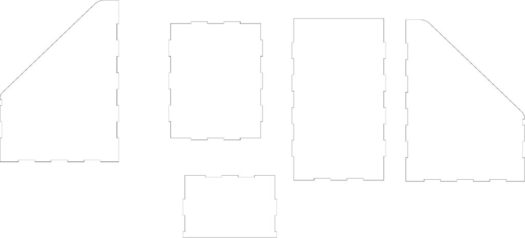 Caja revistero — vector para corte CNC