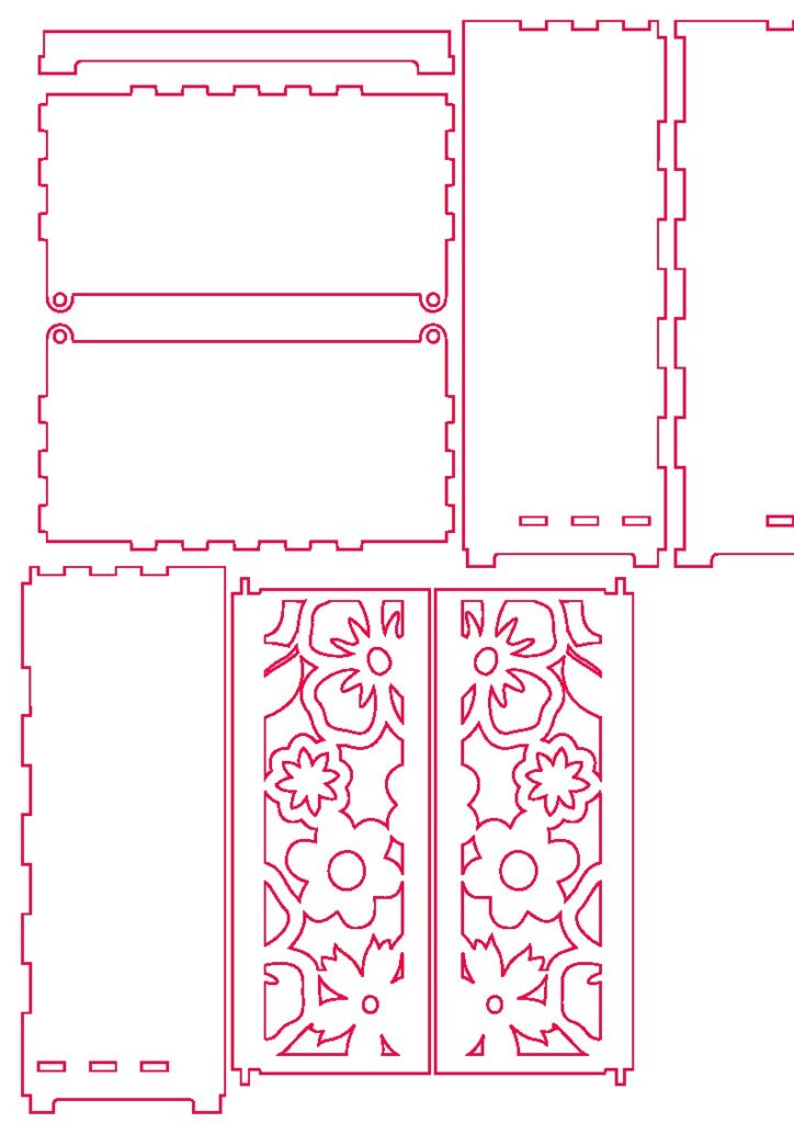 Muebles pequeños: Ropero — vector para corte CNC