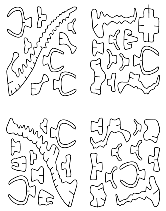 Te compartimos un vector descargable para reproducir un rompecabezas de dinosaurio Apatosaurio. Utiliza máquina CNC para este proyecto.