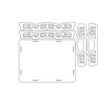 Charola 30x20 "Hojas" - Vector SVG DXF para CNC Router y Laser CO2 - Descargable gratis | Stanser