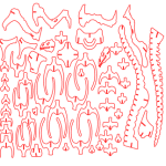 Te compartimos un vector descargable para reproducir un rompecabezas 3D de un Brontosaurio. Utiliza máquina de corte CNC para la realización de este proyecto.